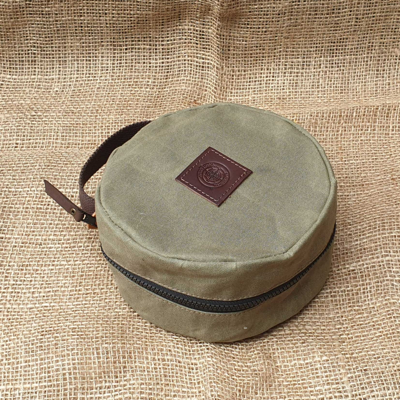 Skillet or Frying Pan Pouch Wax Canvas