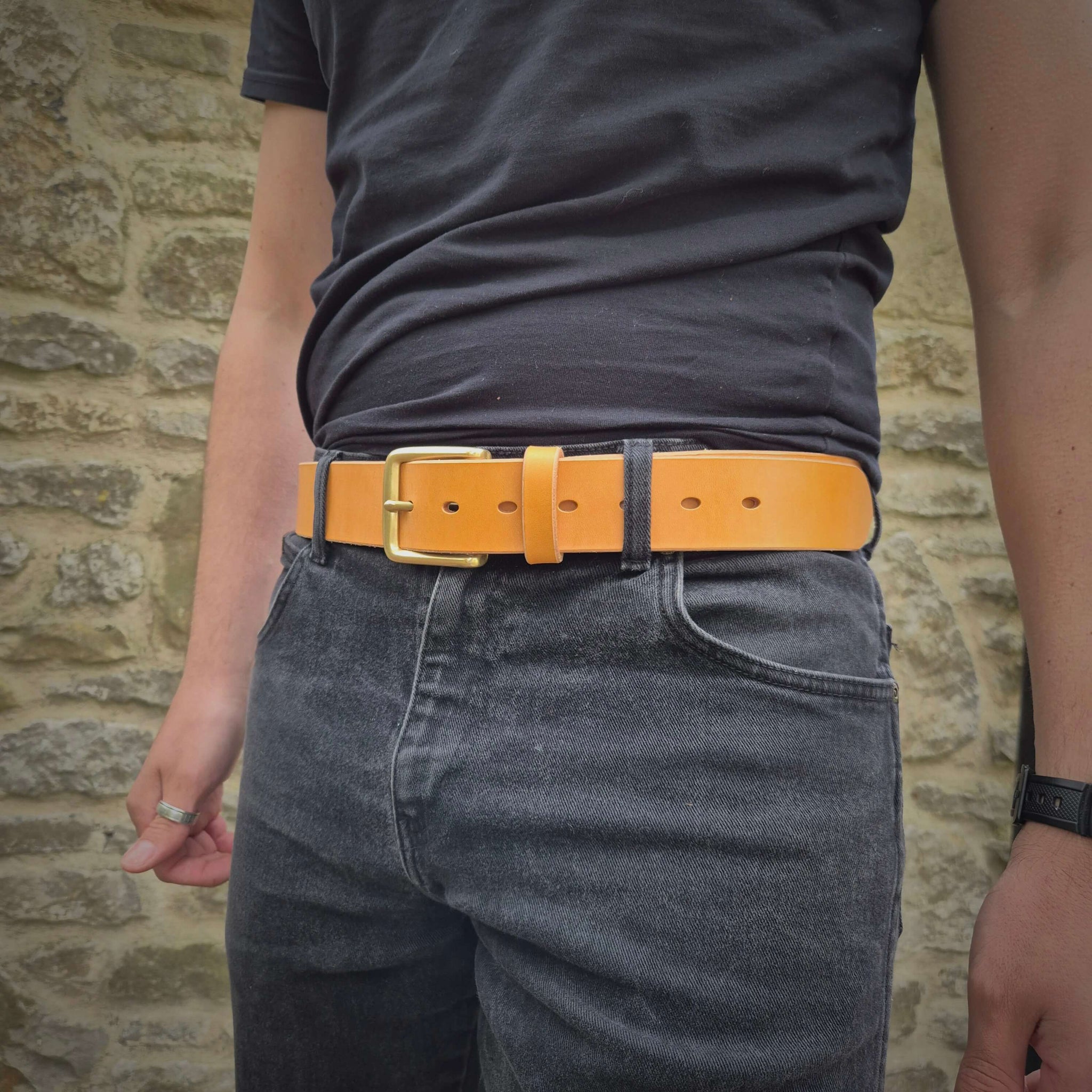 Tan Leather Belt | Buckle Options