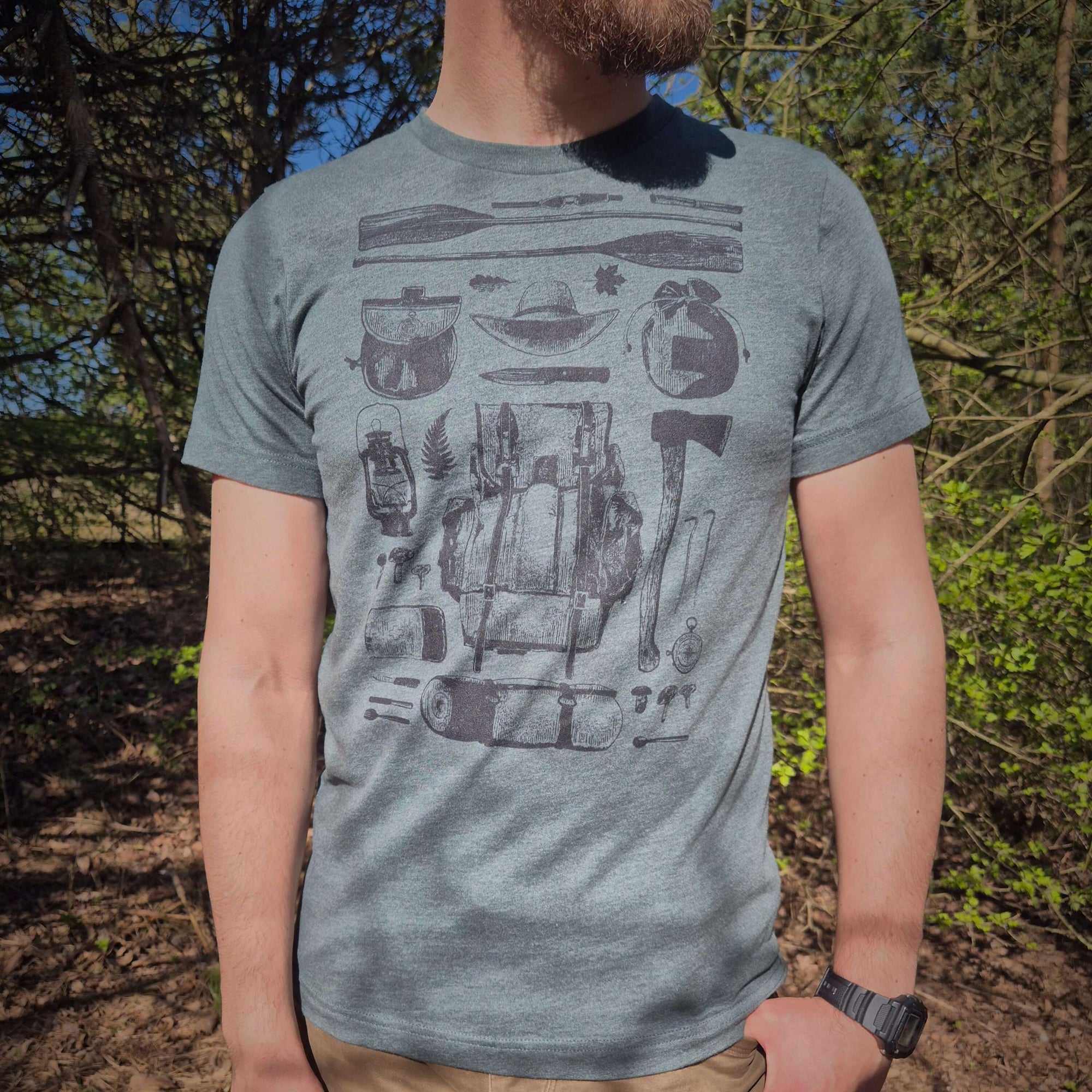 'Backwoods Basics' Dark Unisex T-shirt