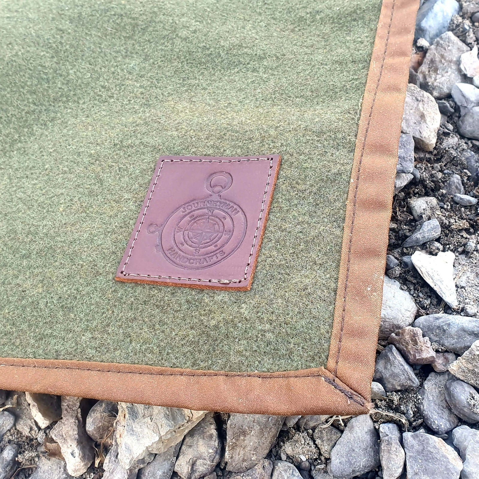 Bushcraft Blanket Wool and Wax Canvas Ground Mat - Journeyman Handcraft
