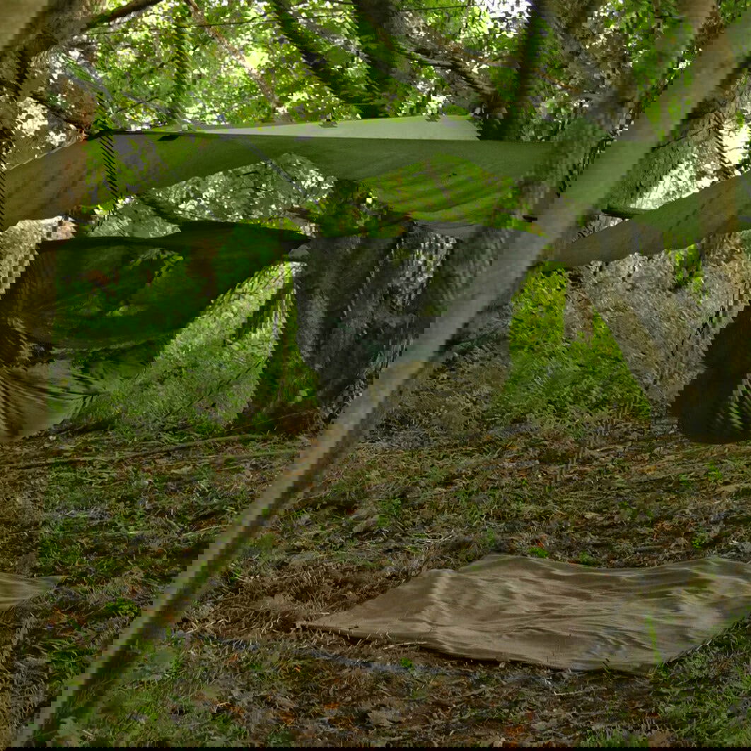 Bushcraft Blanket Wool and Wax Canvas Ground Mat - Journeyman Handcraft