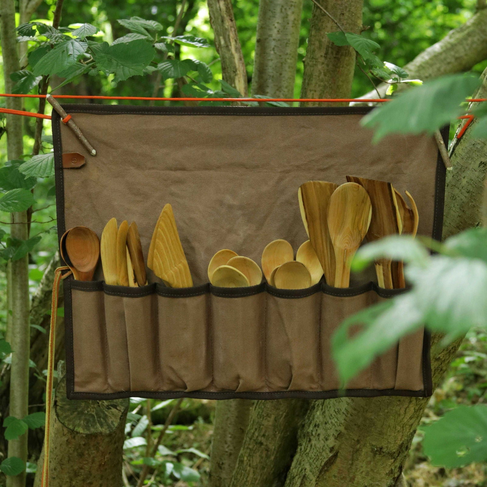 Canvas Tool Roll for Carving - Journeyman Handcraft