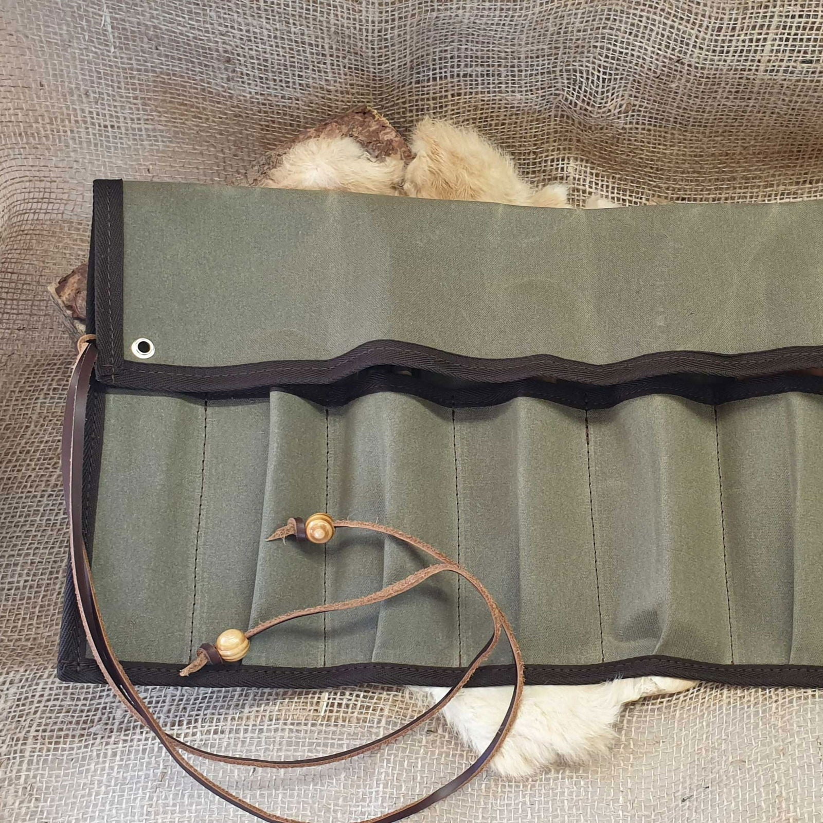 Canvas Tool Roll for Carving - Journeyman Handcraft