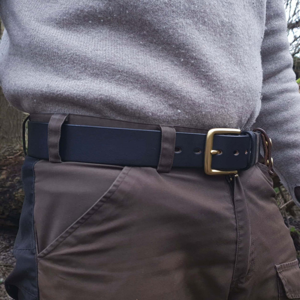 Journeyman Leather Belt with Brass Buckle - Journeyman Handcraft