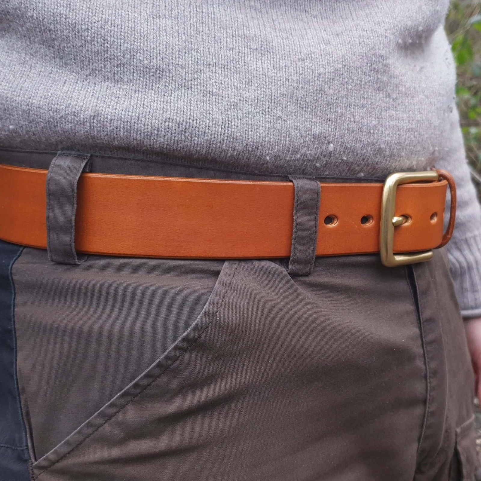 Journeyman Leather Belt with Brass Buckle - Journeyman Handcraft