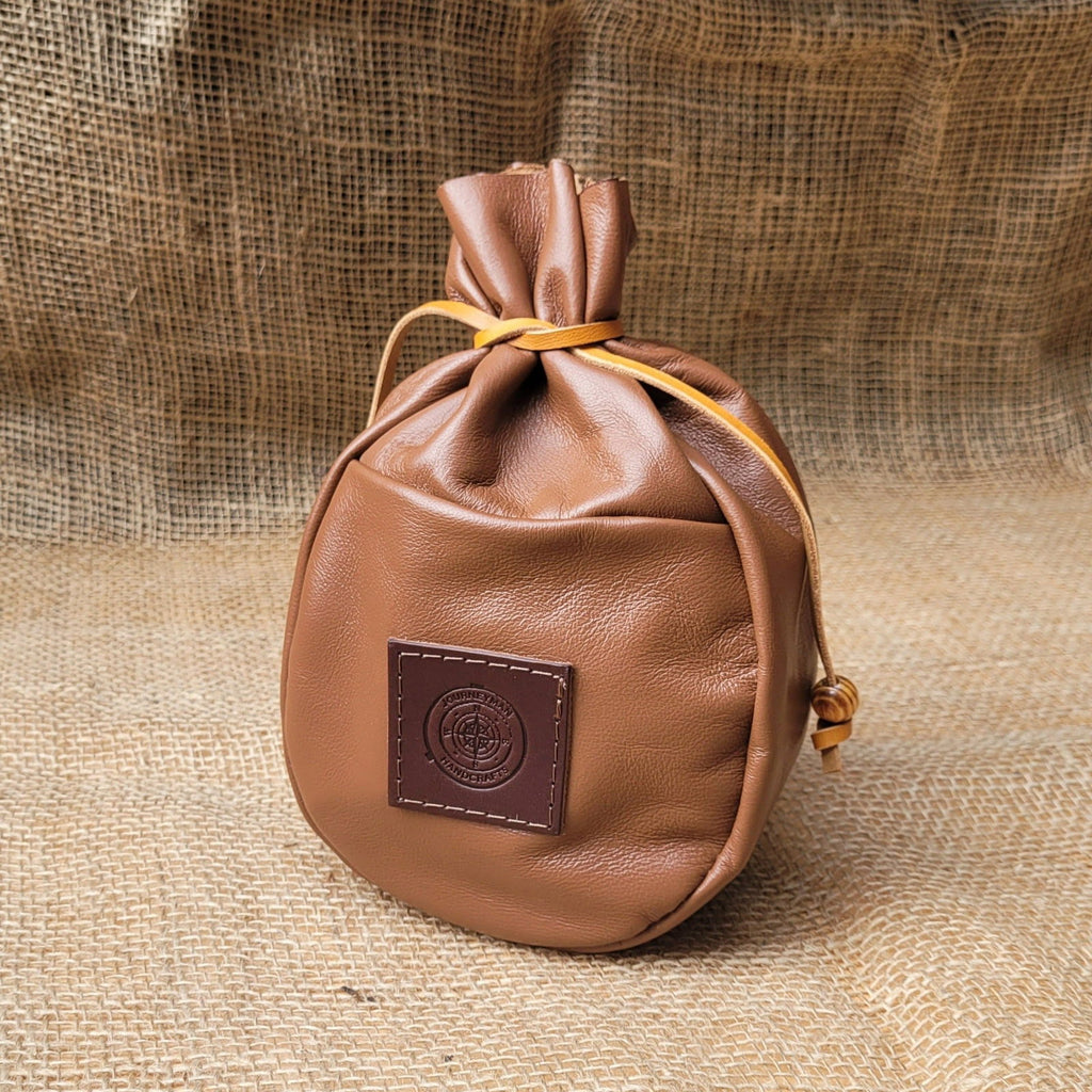 Leather Coffee Pouch - Journeyman Handcraft