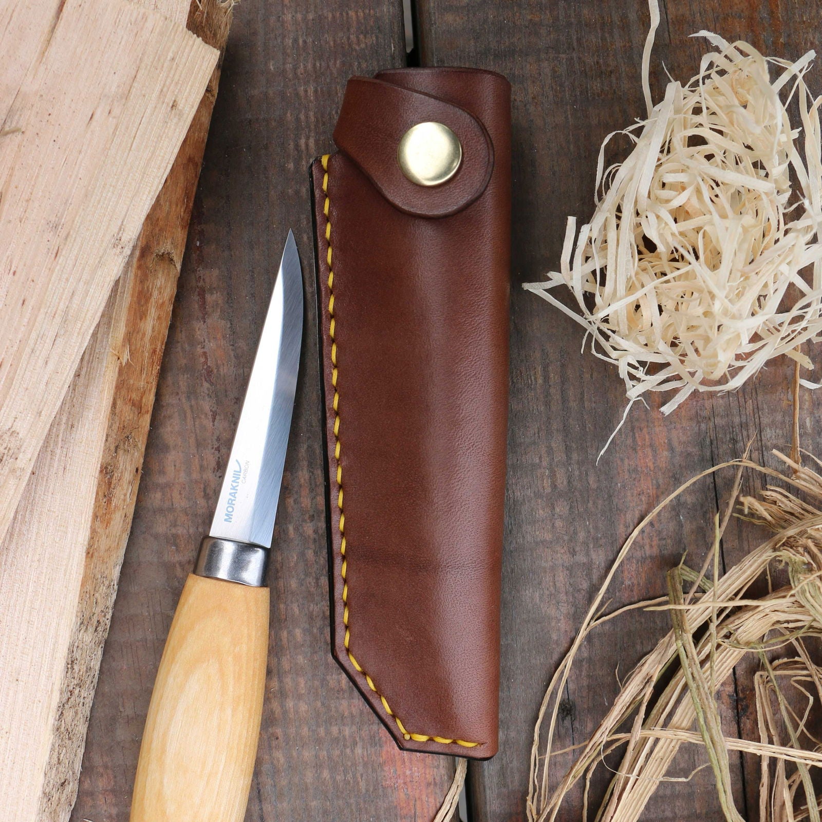 Leather Sheath For Mora 106 Carving Knife - Journeyman Handcraft