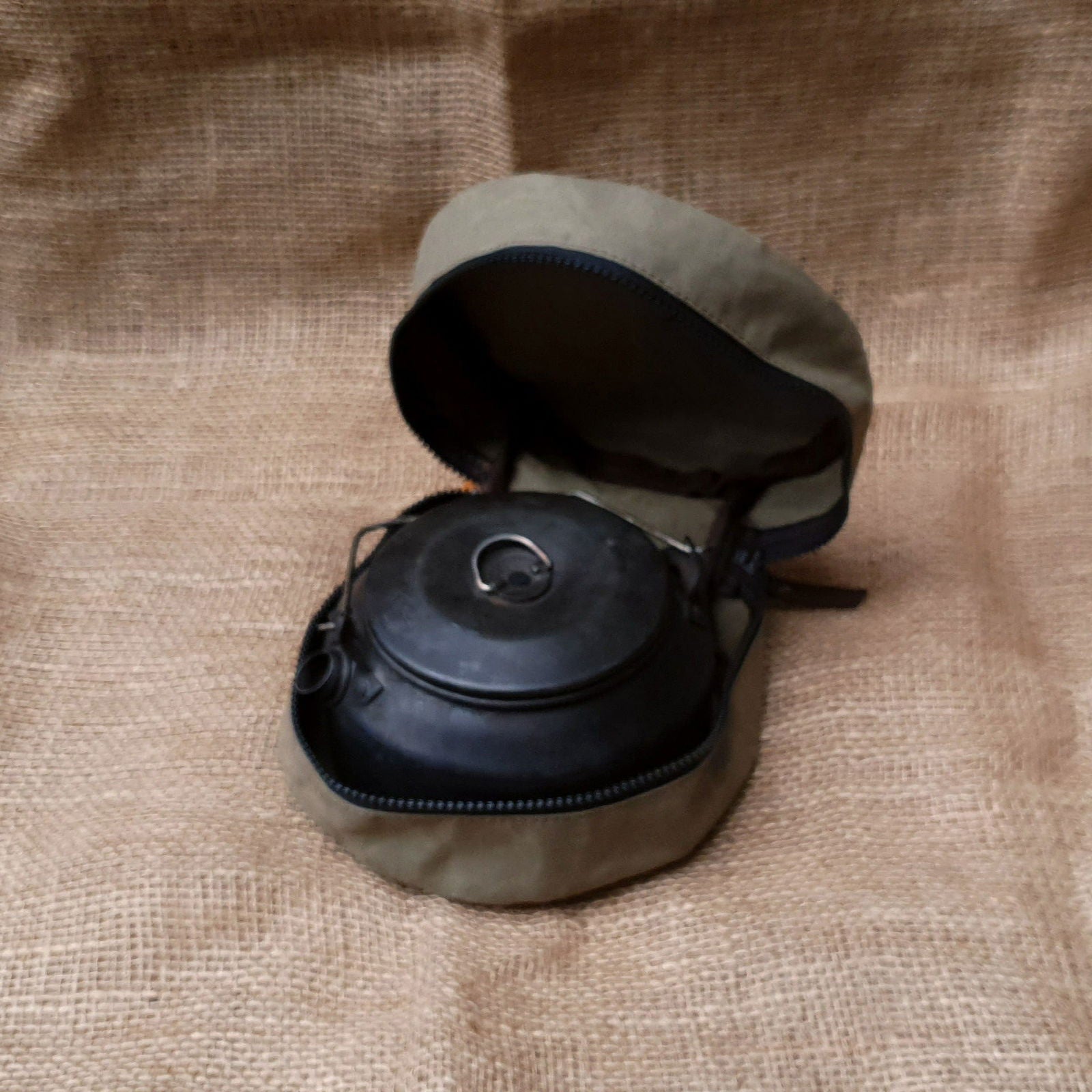 Skillet or Frying Pan Pouch Wax Canvas - Journeyman Handcraft