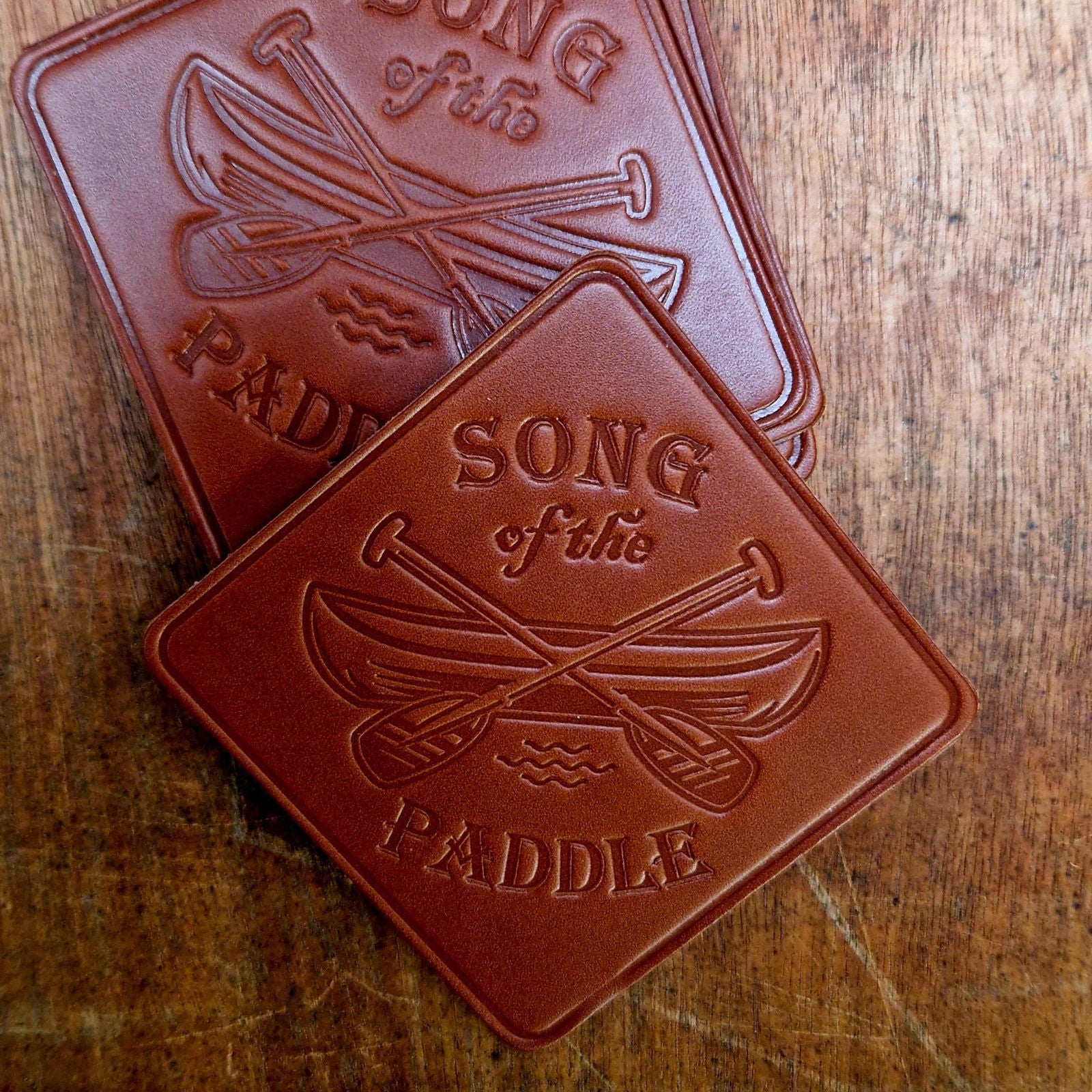 Song of the Paddle Leather Patch - Journeyman Handcraft