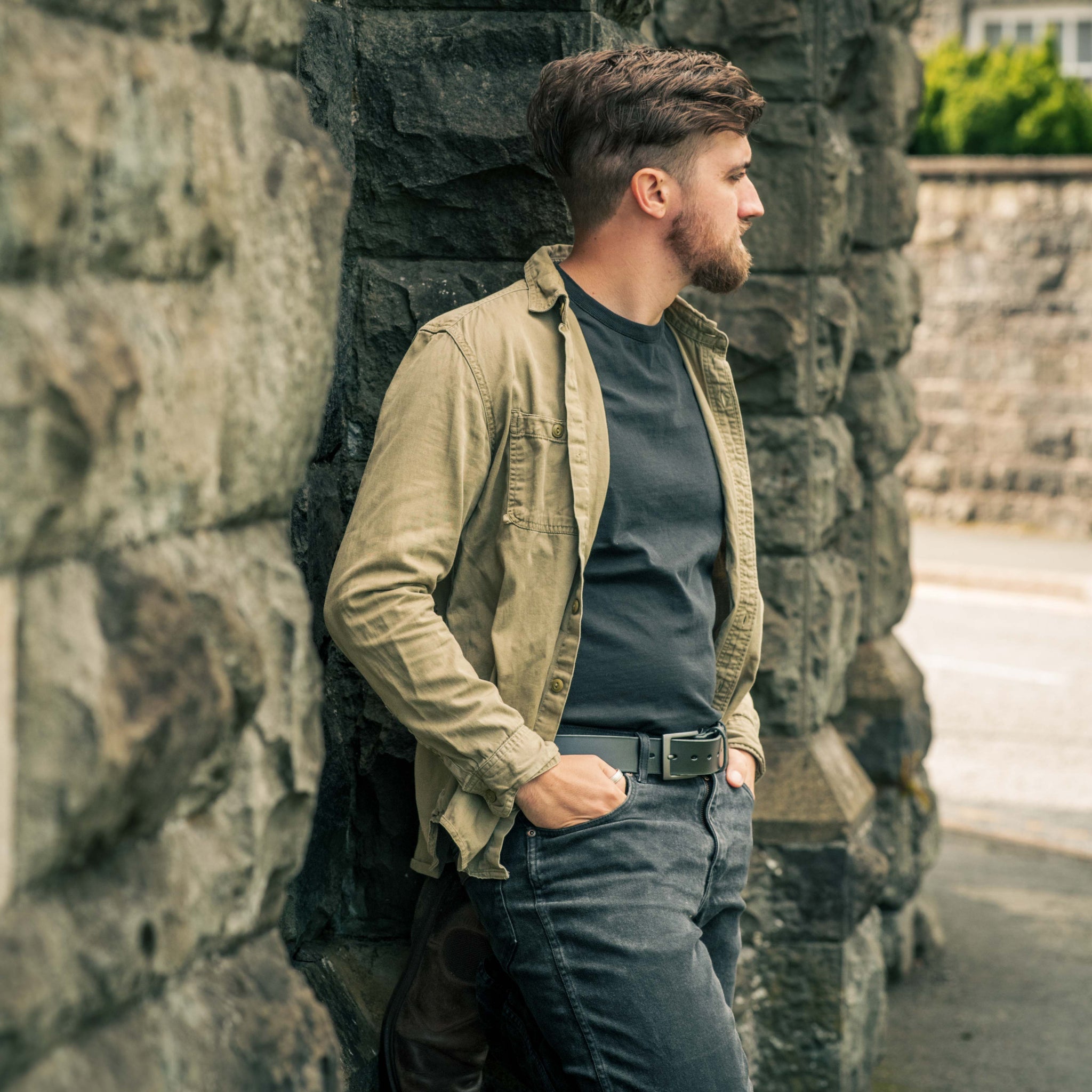 The Obsidian Belt | Gun Metal Buckle