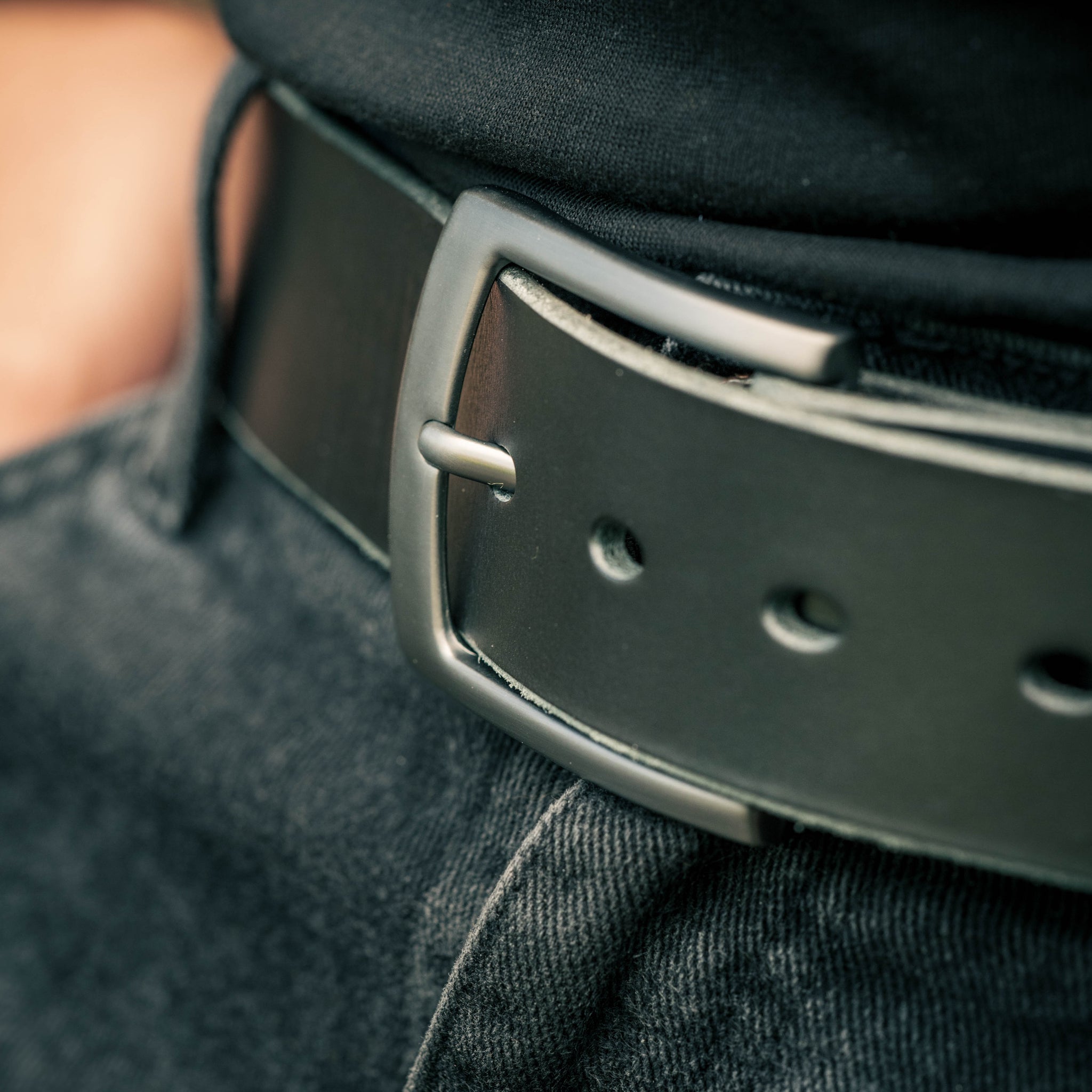 Hand Stitched Leather Belt with Buckle Options