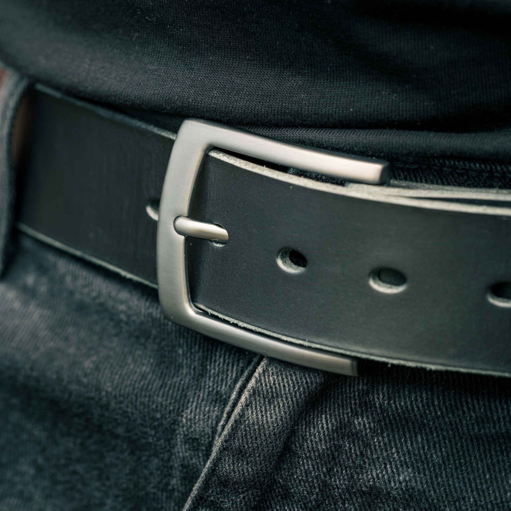 The Obsidian Belt | Gun Metal Buckle