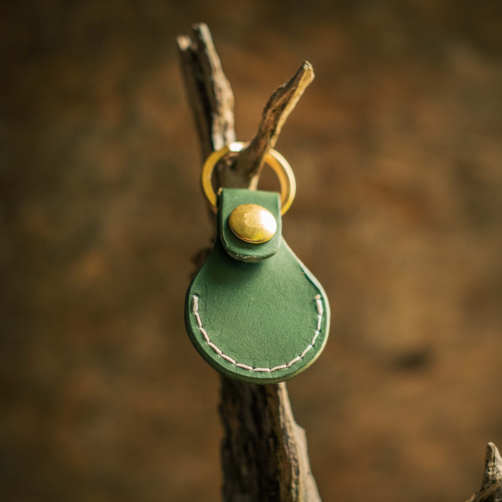 Leather Air Tag Keyring