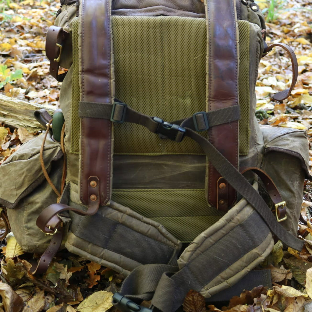 bushcraft backpack leather The Journey Pack Bushcraft Wax Canvas Rucksack – Journeyman Handcraft