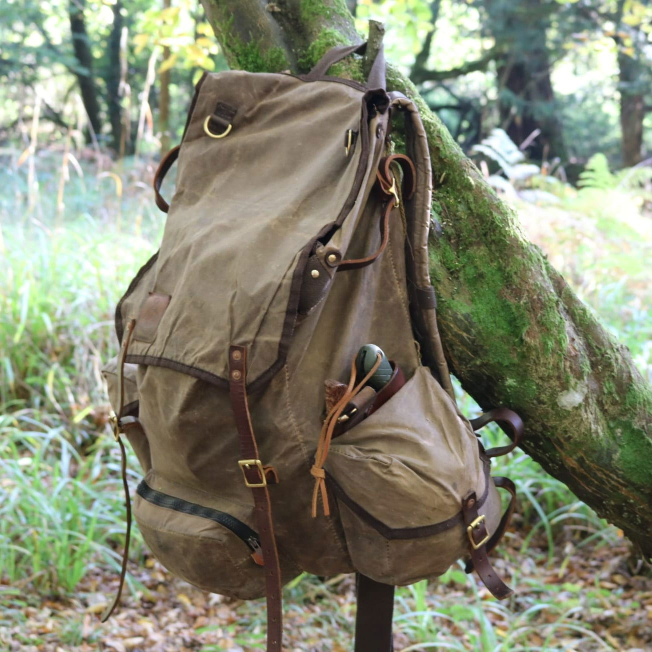 canvas leather bushcraft backpack The Journey Pack Bushcraft Wax Canvas Rucksack – Journeyman Handcraft