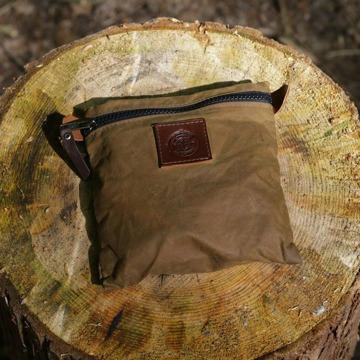 Waxed canvas pouch sale