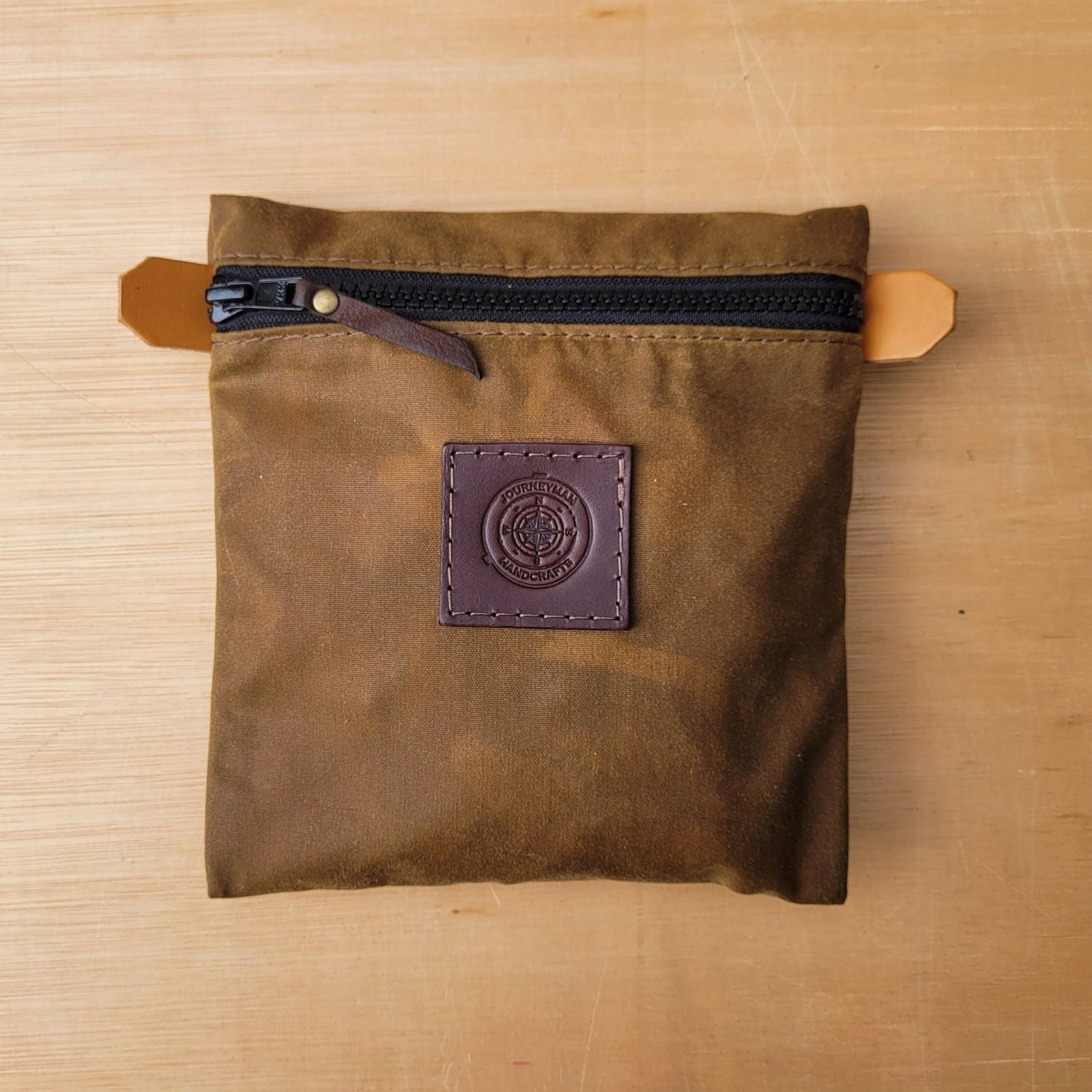 Wax Canvas Zipper Pouch - Journeyman Handcraft