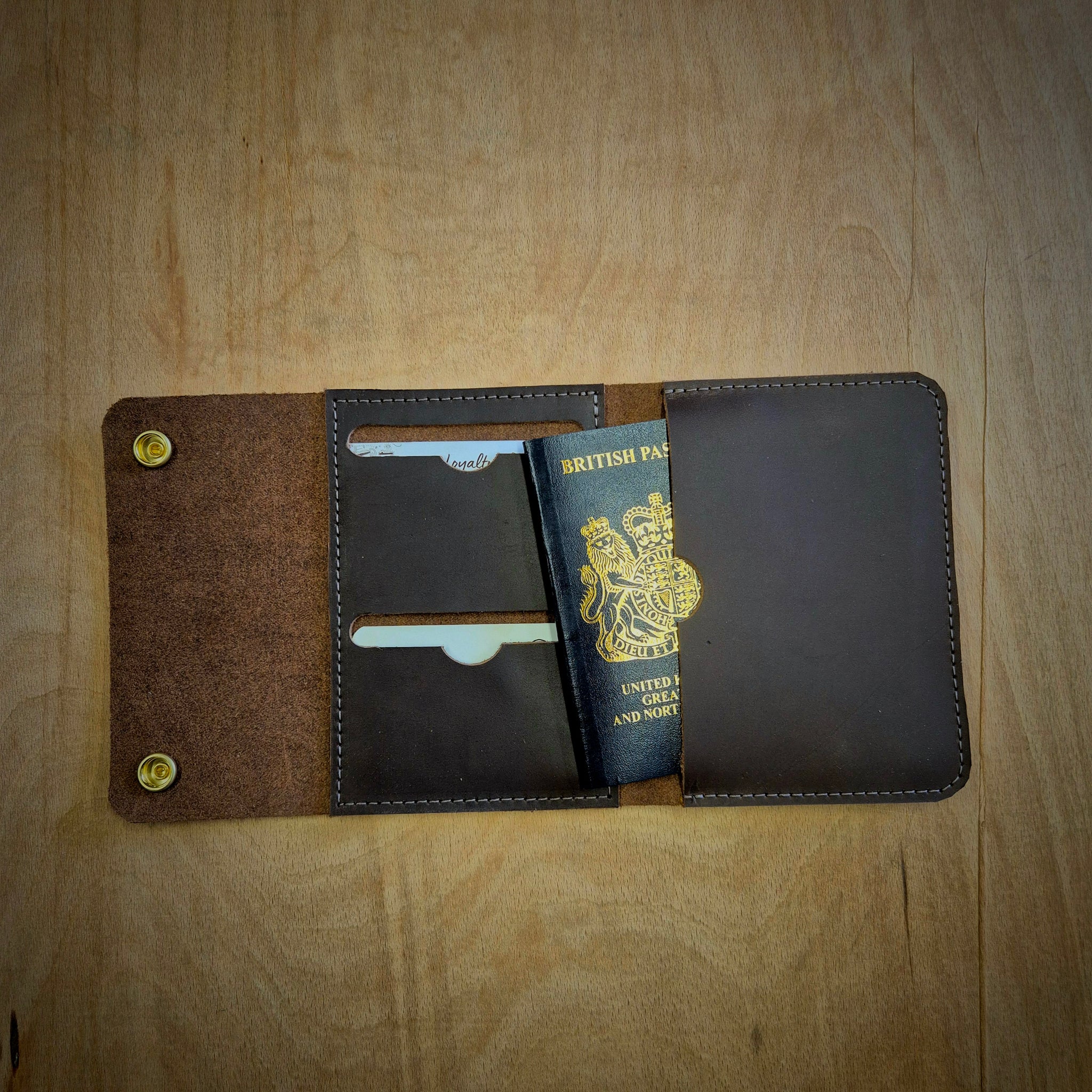 Leather Passport Travel Wallet